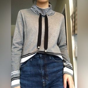 San Francisco Mockneck Striped Sweater